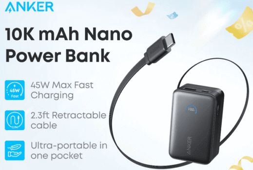 Anker Nano Power Bank 10,000mAh (45W)