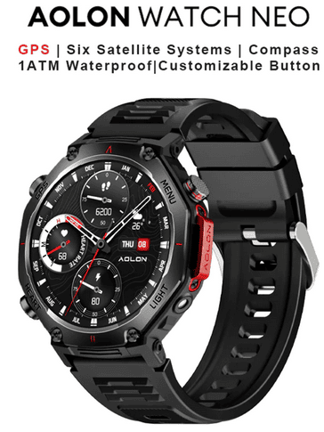 Aolon Neo GPS Smartwatch – Jam Pintar GPS Untuk Aktiviti & Penjejakan ...