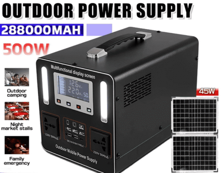 Panduan Lengkap Portable Power Station 500W 288000 mAh AC 220 V