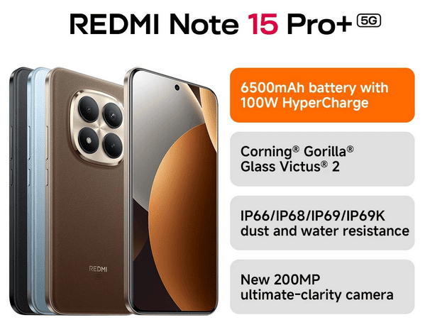 Xiaomi Redmi Note 15 Pro+ 5G – Smartphone Midrange Premium Paling ...