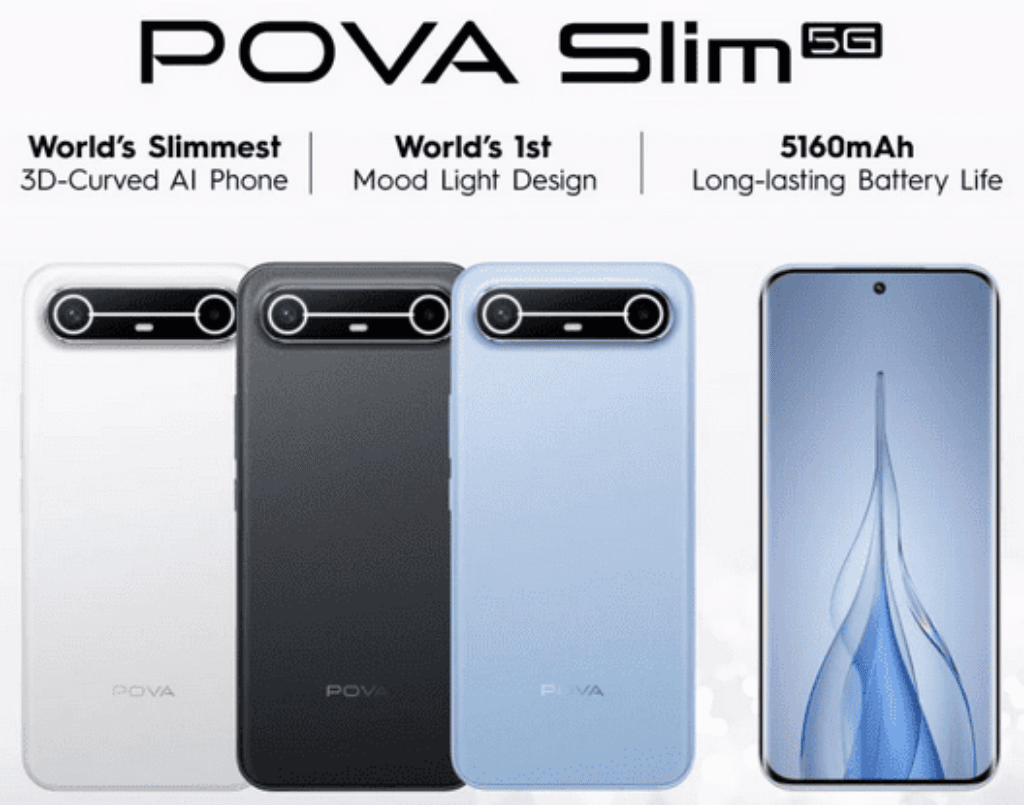 TECNO POVA Slim 5G Curved Smartphone