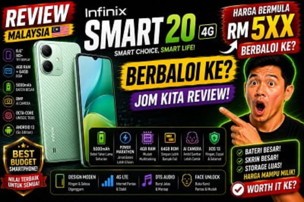 harga Infinix Smart 20 20马来西亚价格 price in malaysia 2026 review specs specifications release date