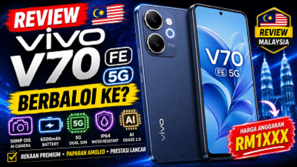 vivo V70 FE 5G Review malaysia harga murah
