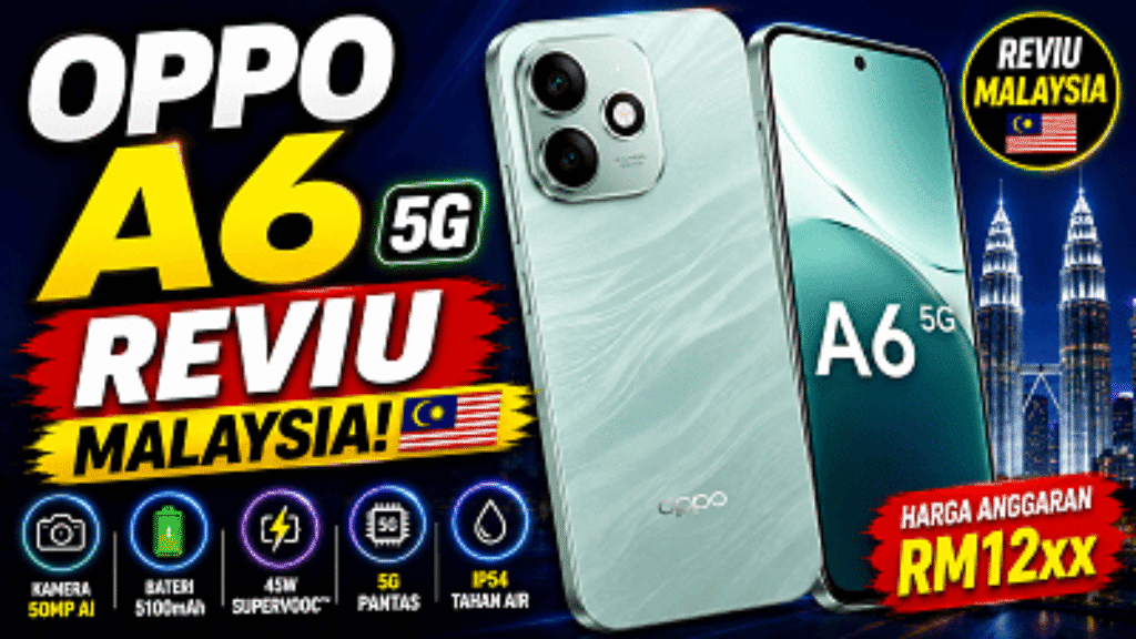 OPPO A6 5G Review malaysia harga murah