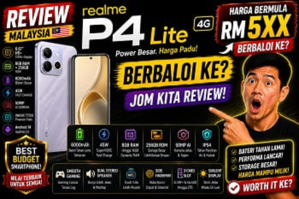 harga realme P4 Lite马来西亚价格 lite price in malaysia 2026 review specs specifications release date