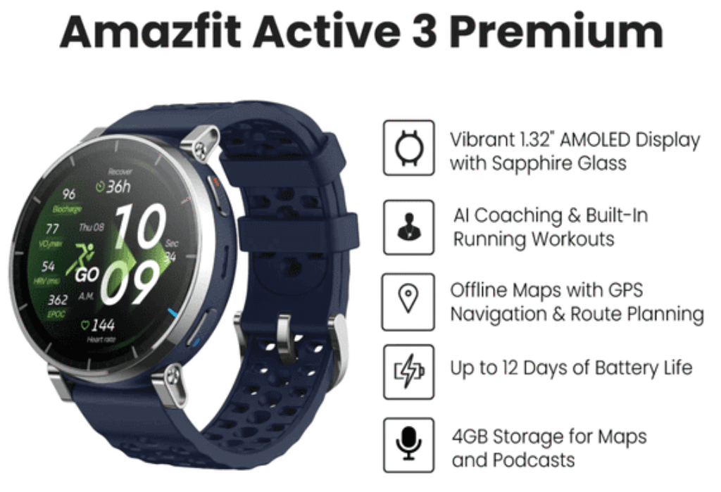 Amazfit Active 3 Premium Review Smartwatch Premium