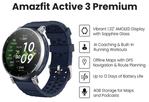 Amazfit Active 3 Premium Review Smartwatch Premium