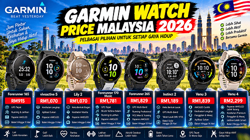 Garmin watch price Malaysia 2026