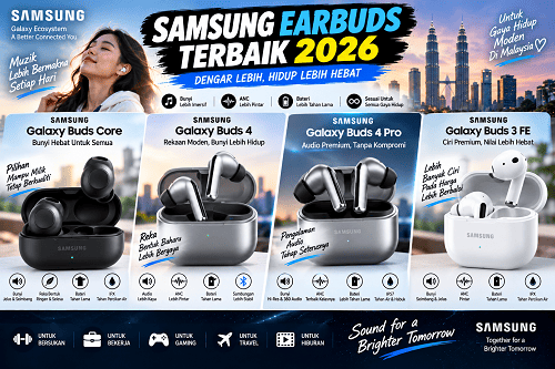 Samsung Earbuds Terbaik 2026 di Malaysia