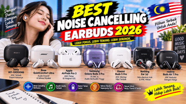 best noise cancelling earbuds in 2026