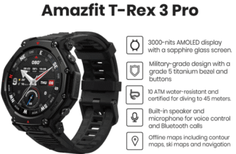 Amazfit T-Rex 3 Pro Review Malaysia 2026 price in harga di specs