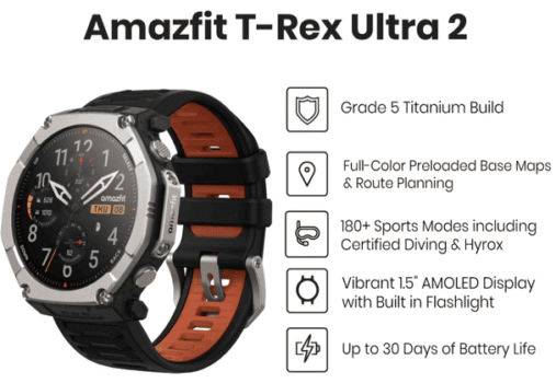 Amazfit T-Rex Ultra 2 Review Malaysia 2026 price in harga di specs