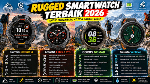 Rugged Smartwatch Terbaik 2026 Best Rugged Smartwatches Guide