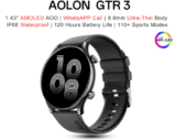 Aolon GTR 3 Review: Smartwatch Ultra Nipis Dengan AMOLED 1.43″, Bluetooth Calling & 110+ Mod Sukan, Berbaloi Di Bawah RM130?