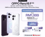 OPPO Reno 16 F 5G Review: Telefon AI Mampu Milik Dengan Dimensity 7300-Energy, Kamera Telefoto 50MP & Bateri 7000mAh – Berbaloi Dibeli?