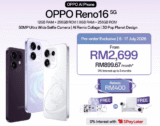 OPPO Reno16 5G Review: Telefon AI Premium Dengan Snapdragon 7 Gen 4, Triple Kamera 50MP & Bateri 6700mAh – Berbaloi Dibeli?